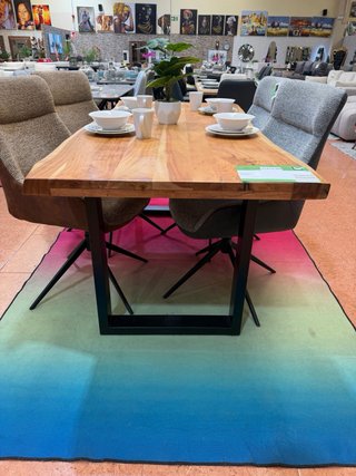 Mesa Comedor Madera Maciza Acacia