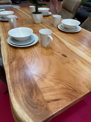 Mesa Comedor Madera Maciza Acacia
