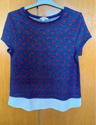 Camiseta Springfield azul y roja