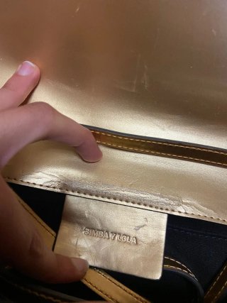 Bolso fiesta Bimba y Lola dorado