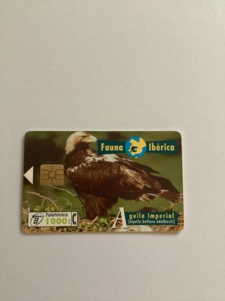 Tarjeta Telefónica Fauna Ibérica Águila Imperial