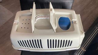 Transportín Perro/Gato Azul y Blanco