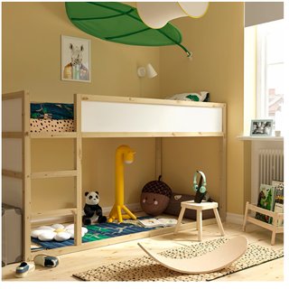 Letto Kura IKEA 90x200 + 2 materassi
