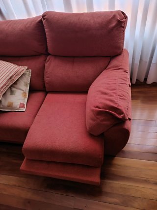Sofá de 2 plazas rojo