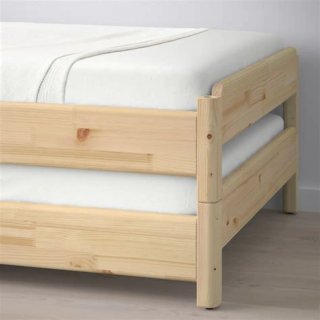 Cama apilable IKEA con somier y colchones UTÅKER