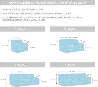 Martina Home funda sofá elástica 4 plazas