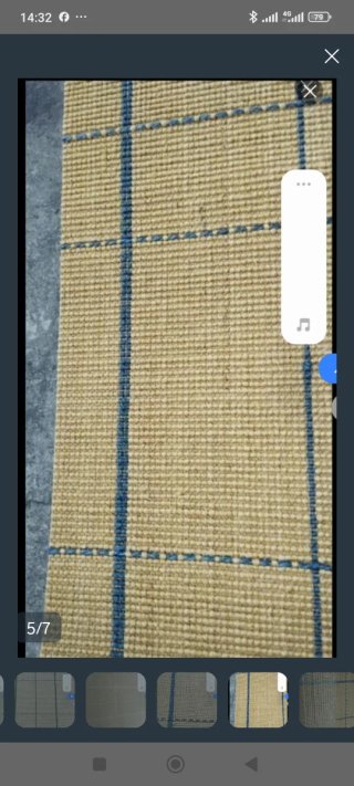 Tappeto in fibra di sisal beige e verde