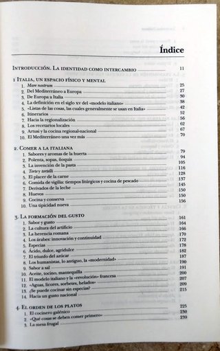 La cocina italiana. Historia de una cultura.