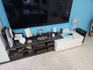 Mueble salón completo con baldas