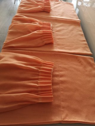Cortinas Salmon (3 unidades)