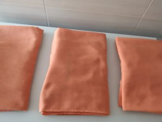 Cortinas Salmon (3 unidades)