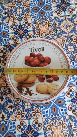 Portabiscotti in latta Tivoli Muesli & Cranberry