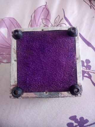 Joyero artesanal plateado