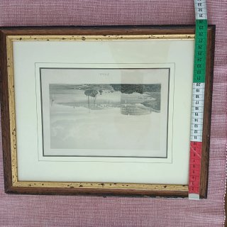 Stampa antica Pola (Istria) con arena