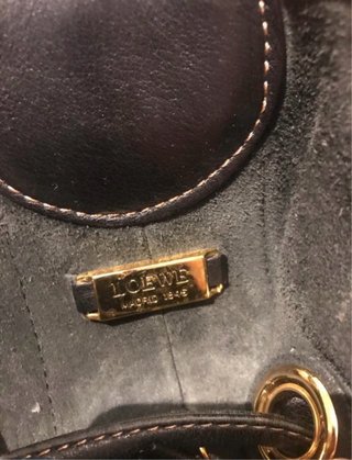 Mochila Loewe Negra Piel