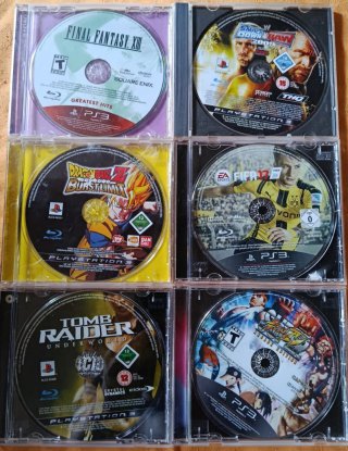 Pack 6 Videojuegos PS3: Final Fantasy, WWE, FIFA