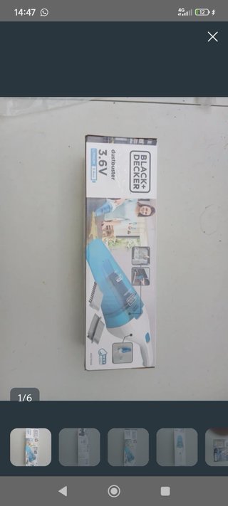 Aspirador de mano Black+Decker 3.6V