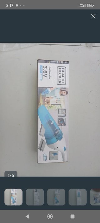 Aspirador de mano Black+Decker 3.6V