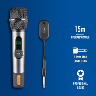 NGS micrófono inalámbrico dinámico karaoke eventos
