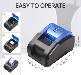Bisofice impresora térmica recibos USB Bluetooth