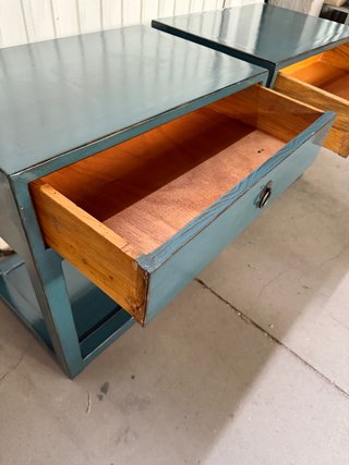 Pareja Mesitas Madera lacada nueva60x40x60alto