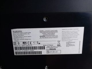 Televisor Plano Negro