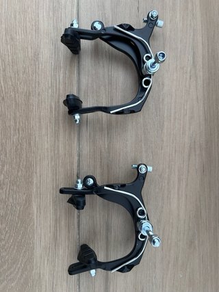 Frenos de herradura negros para bicicleta