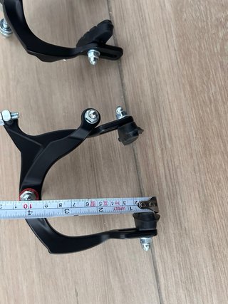 Frenos de herradura negros para bicicleta