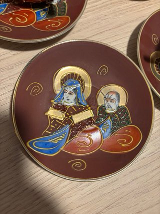 Juego de té oriental vintage porcelana