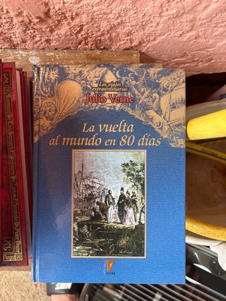 Colección de 11 libros de julio verne( azules)