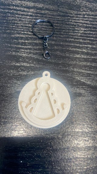 Llavero Medalla Virgen del Rocío