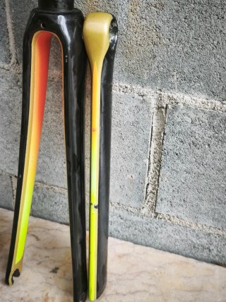 Horquilla y tija carbono