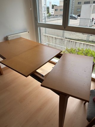 Mesa comedor extensible madera
