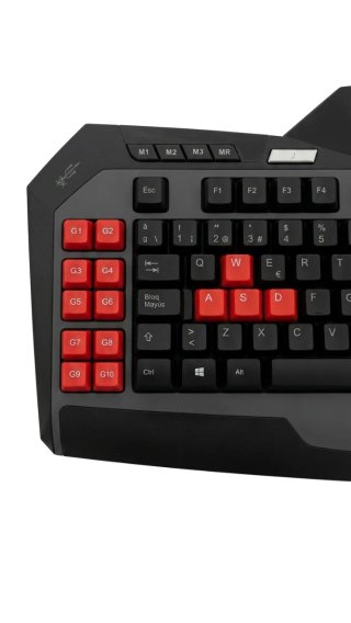 Teclado Gaming Negro y Rojo