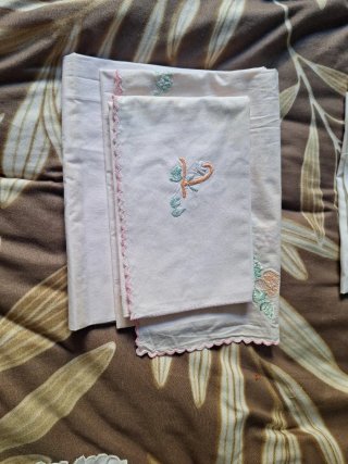Sábanas cuna verano bordadas