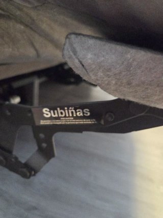 Sofá reclinable 3 plazas gris
