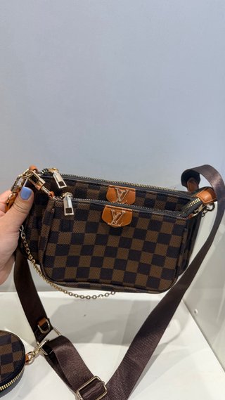 Bandolera Louis Vuitton Marrone e Dorata
