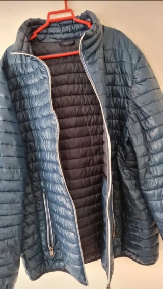 Chaqueta acolchada hombre azul