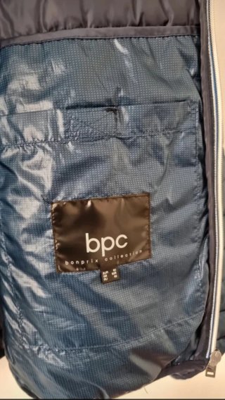 Chaqueta acolchada hombre azul