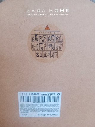 Vela Zara Home Rústica 5.25kg 4 Cavidades