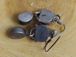 Pendientes de Plata 925 con Turquesas (7.04gr)