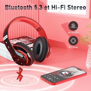 Auriculares inalámbricos Bluetooth con micrófono y