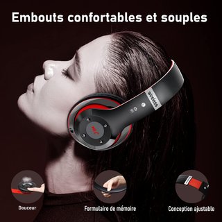 Auriculares inalámbricos Bluetooth con micrófono y