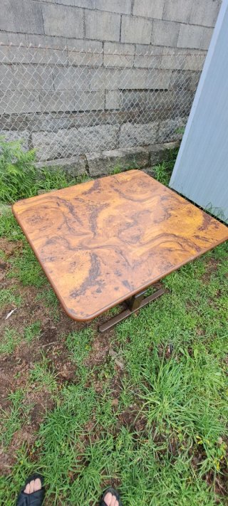 Mesa plegable para caravana