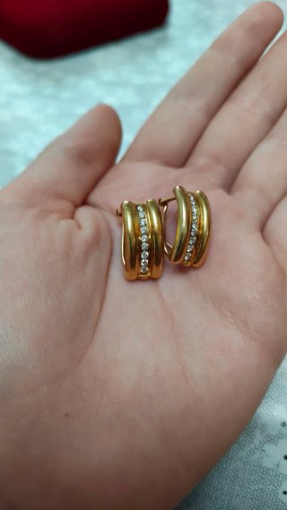 Pendientes Oro 18K con Brillant
