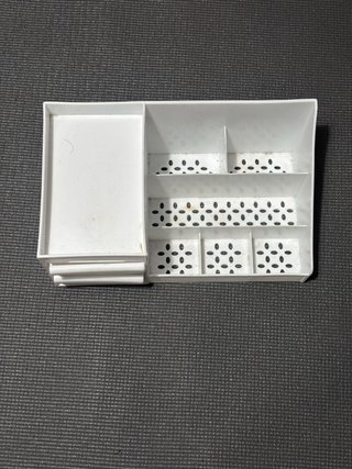 Organizador de escritorio blanco