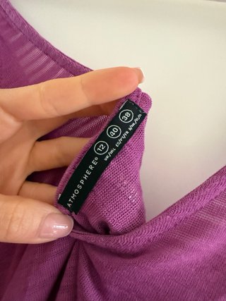 Camiseta morada tirantes