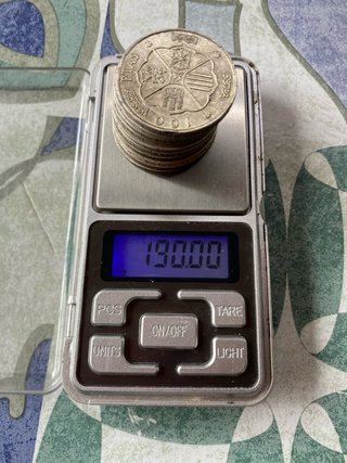 Lote x10 Monedas Plata Paquillos 100 Pesetas 190gr