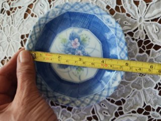 Plato pequeño porcelana flores 12 cm