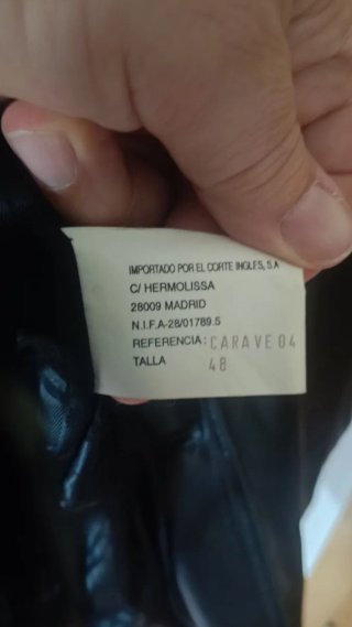 Chaqueta de piel vacuno Corte Inglés Talla 48